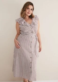 Jamilla Striped Midi Dress -Floral Und Chic 221536671 07 jamilla striped midi dress