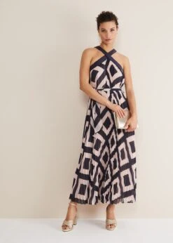 Hestia Diamond Trapeze Maxi Dress