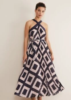 Hestia Diamond Trapeze Maxi Dress -Floral Und Chic 221597281 03 hestia diamond trapeze maxi dress