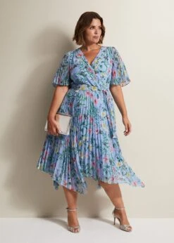 Kendall Floral Midi Dress -Floral Und Chic 221653000 06 kendall floral midi dress