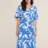 Sienna Cotton Two Colour Midi Dress -Floral Und Chic 221659284 01 sienna cotton two colour midi dress
