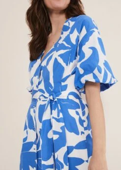 Sienna Cotton Two Colour Midi Dress -Floral Und Chic 221659284 04 sienna cotton two colour midi dress