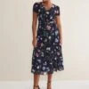Lola Floral Tiered Midi Dress -Floral Und Chic 221675493 01 lola floral tiered midi dress