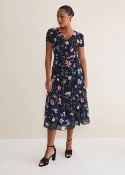 Floral Und Chic 31 Lola Floral Tiered Midi Dress