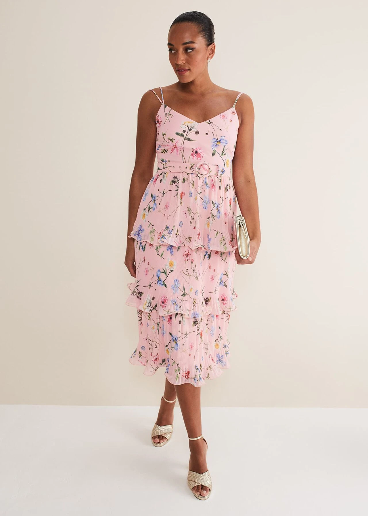 River Floral Tiered Midi Dress 3 River Floral Tiered Midi Dress