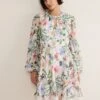 Everleigh Chiffon Floral Mini Dress -Floral Und Chic 221697931 01 everleigh chiffon floral mini dress