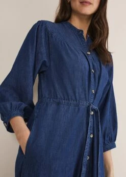 Talulla Tiered Denim Dress -Floral Und Chic 221700353 05 talulla tiered denim dress