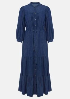 Talulla Tiered Denim Dress -Floral Und Chic 221700353 99 talulla tiered denim dress