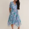 Petite Kendall Floral Midi Dress