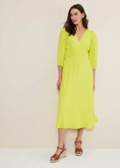 Lina Lime Midi Dress -Floral Und Chic 221760967 03 lina lime midi dress