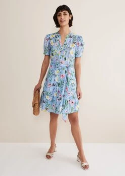 Velma Cotton Floral Mini Dress -Floral Und Chic 221768408 03 velma cotton floral mini dress