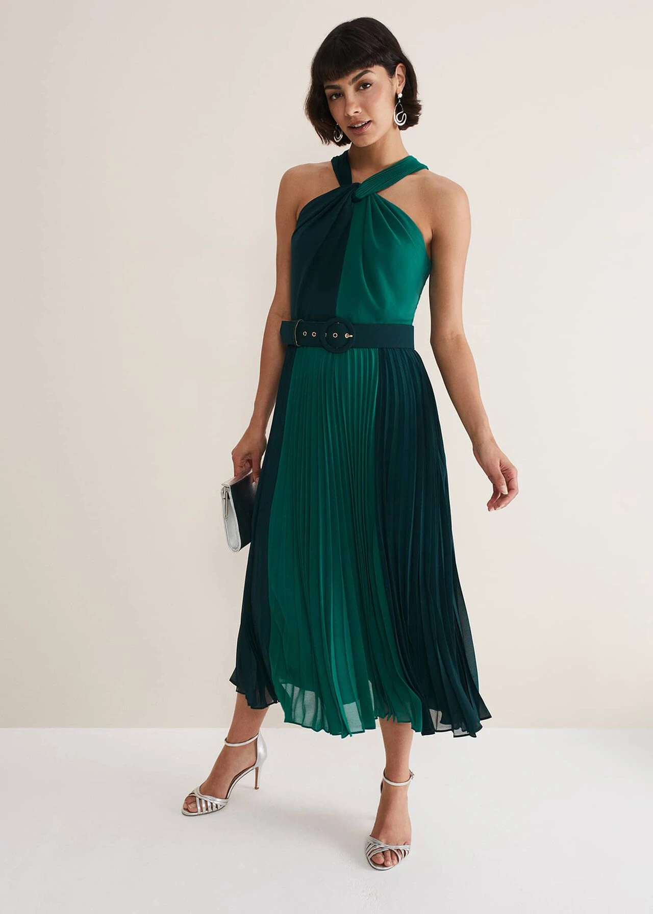 Xenia Pleated Midi Dress 3 Xenia Pleated Midi Dress