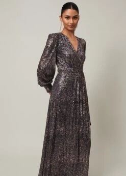 Amily Sequin Maxi Dress -Floral Und Chic 221801413 03 amily sequin maxi dress