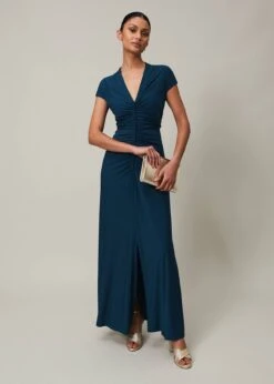 Floral Und Chic 23 Daisy Ruched Maxi Dress