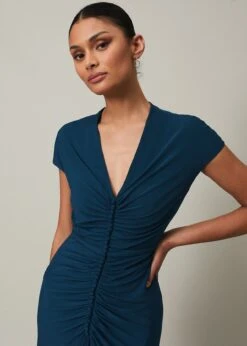 Daisy Ruched Maxi Dress -Floral Und Chic 221803402 04 daisy ruched maxi dress