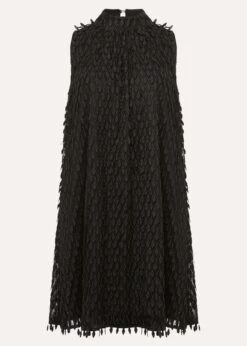 Zafia Black Shift Mini Dress -Floral Und Chic 221815050 99 zafia black shift mini dress