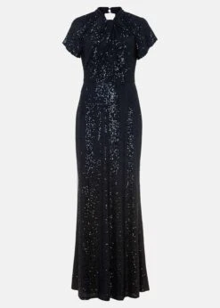 Kayla Sequin Ombre Maxi Dress -Floral Und Chic 221828351 99 kayla sequin ombre maxi dress