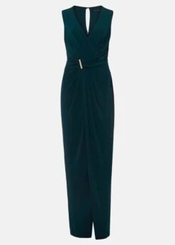 Christabel Dark Green Maxi Dress -Floral Und Chic 221835450 99 christabel dark green maxi dress