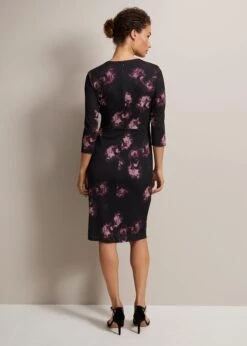 Nerina Abstract Floral Print Dress -Floral Und Chic 221838000 02 nerina abstract floral print dress