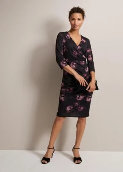 Nerina Abstract Floral Print Dress -Floral Und Chic 221838000 03 nerina abstract floral print dress