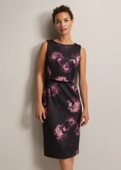 Arianne Abstract Floral Scuba Dress