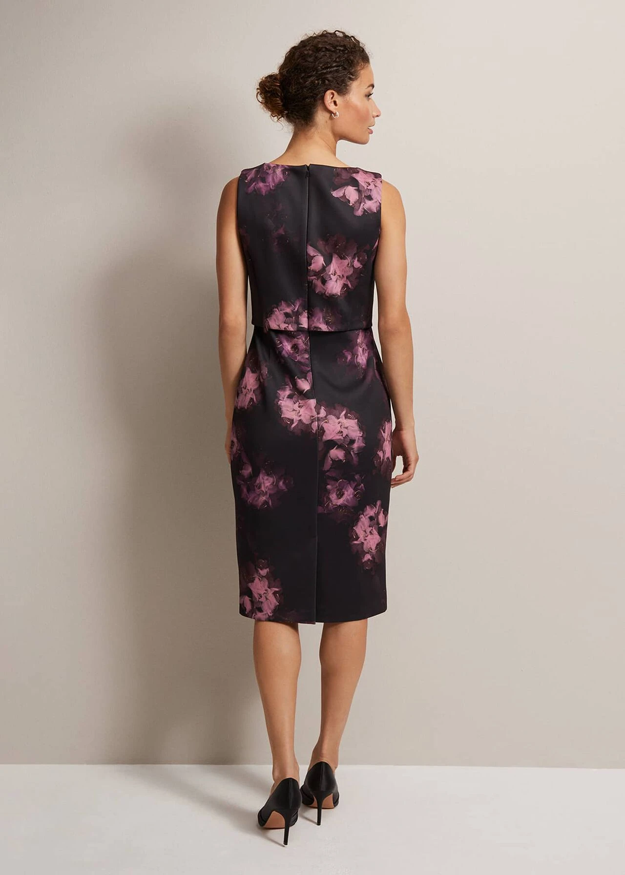 Arianne Abstract Floral Scuba Dress 4 Arianne Abstract Floral Scuba Dress – Bild 2