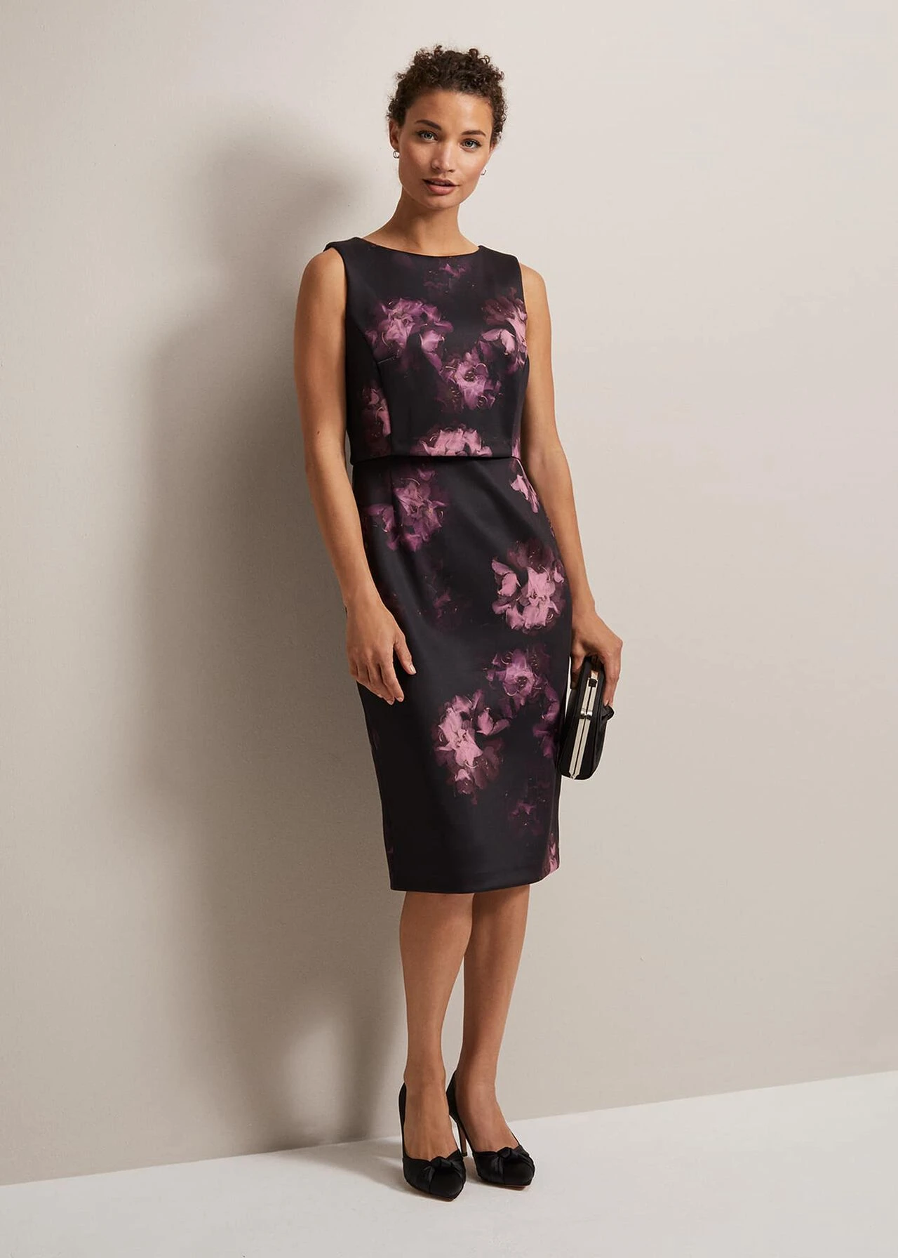 Arianne Abstract Floral Scuba Dress 5 Arianne Abstract Floral Scuba Dress – Bild 3