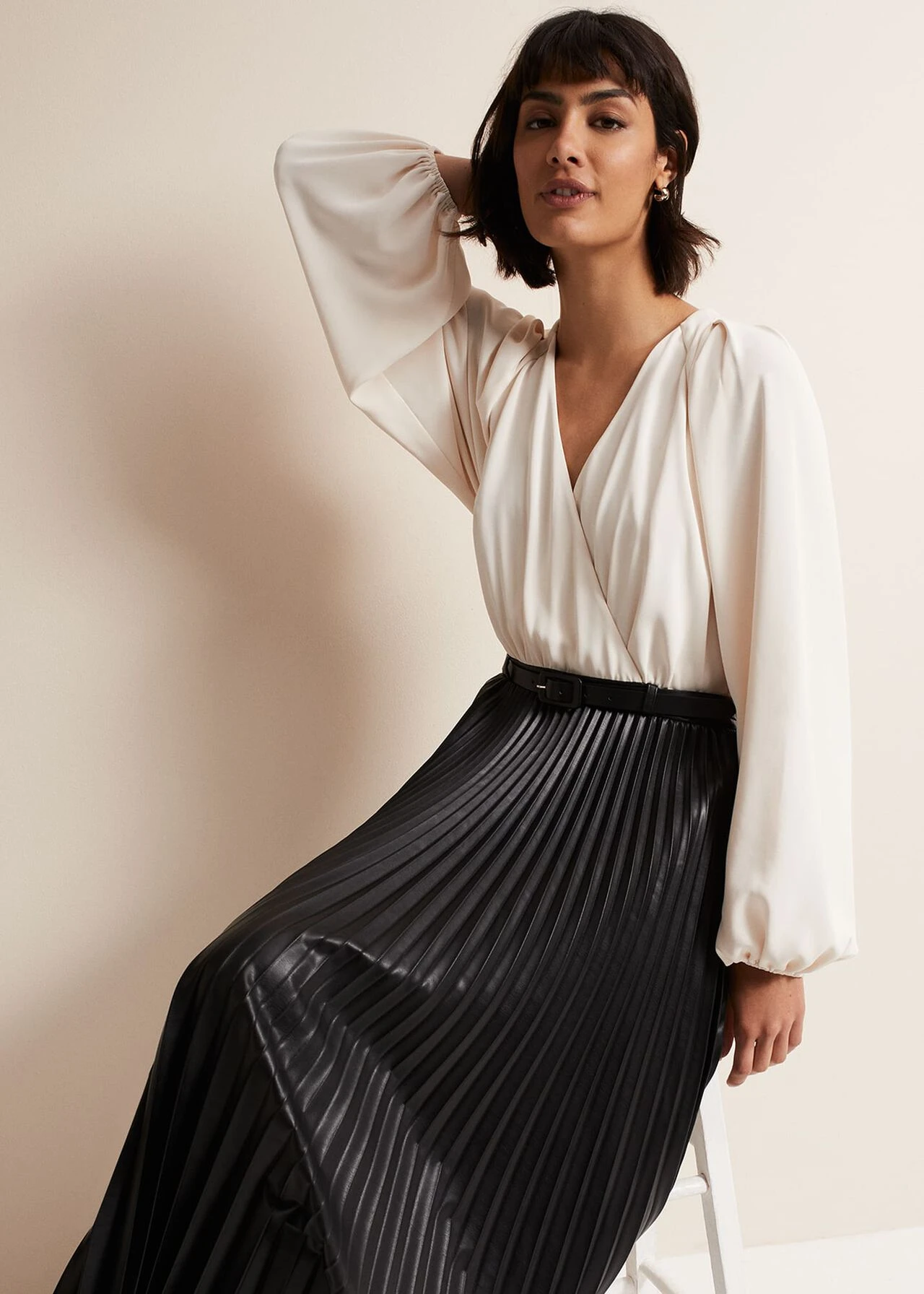 Charlotta Faux Leather Midi Dress 7 Charlotta Faux Leather Midi Dress – Bild 5