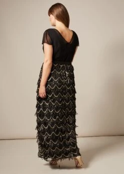 Hazel Sequin Maxi Dress -Floral Und Chic 230583050 02 hazel sequin maxi dress