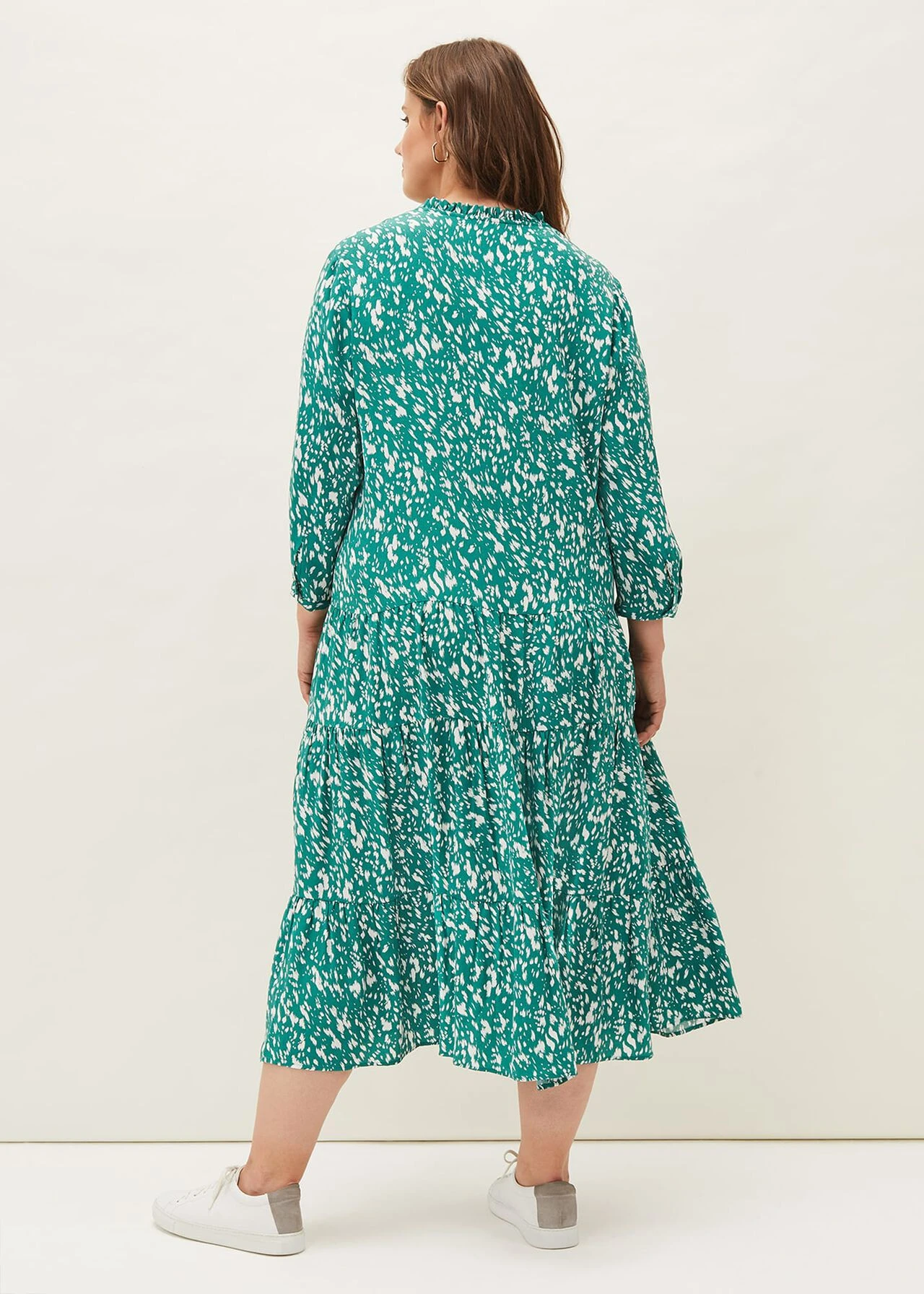 Penele Abstract Print Midi Dress 4 Penele Abstract Print Midi Dress – Bild 2