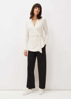 Deona Ribbed Wrap Top -Floral Und Chic 303141102 03 deona ribbed wrap top