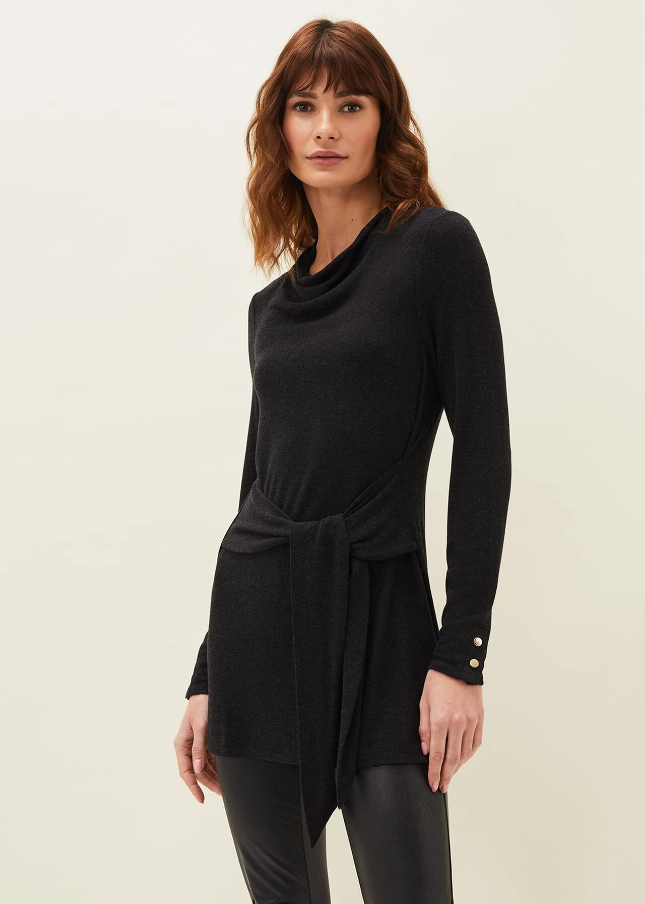 Maya Tie Front Longline Top 3 Maya Tie Front Longline Top