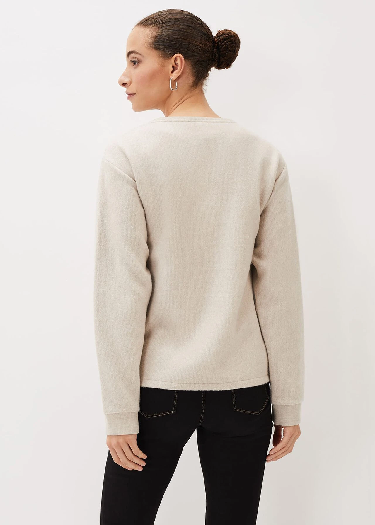 Dasha Button Detail Asymmetric Hem Top 4 Dasha Button Detail Asymmetric Hem Top – Bild 2