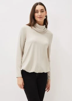 Elia Cowl Neck Blouson Top -Floral Und Chic 303236120 04 elia cowl neck blouson top