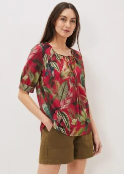 Antonia Tropical Print Top