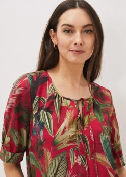 Antonia Tropical Print Top -Floral Und Chic 303250694 04 antonia tropical print top