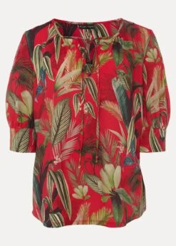Antonia Tropical Print Top -Floral Und Chic 303250694 99 antonia tropical print top