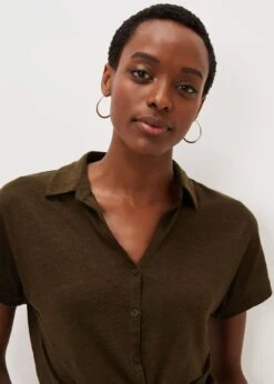 Tracey Tie Hem Shirt -Floral Und Chic 303255507 04 tracey tie hem shirt