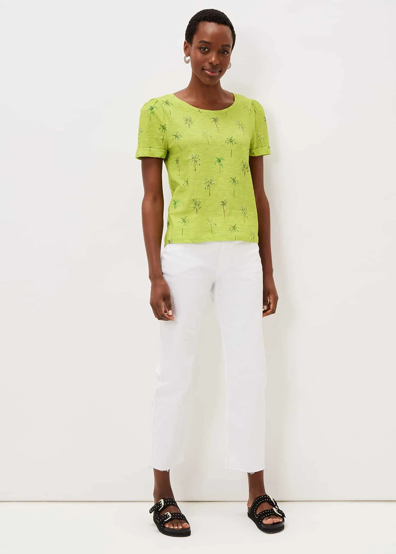 Violeta Cotton Palm Print Top 5 Violeta Cotton Palm Print Top – Bild 3