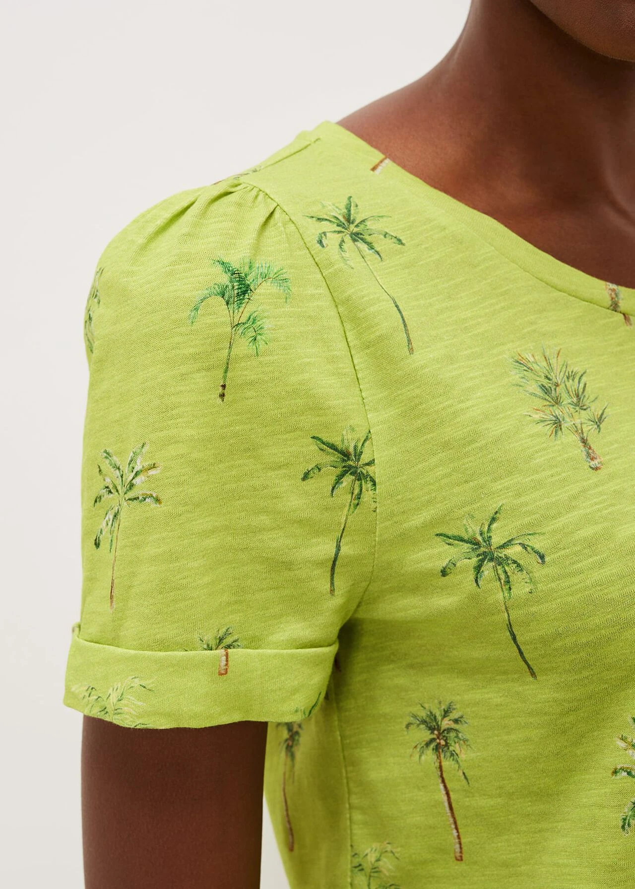 Violeta Cotton Palm Print Top 6 Violeta Cotton Palm Print Top – Bild 4