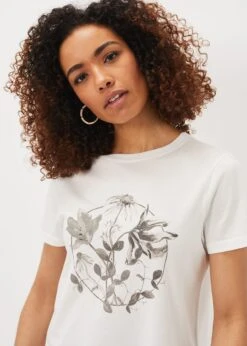 Jossie Placement T-Shirt -Floral Und Chic 303287106 04 jossie placement t shirt