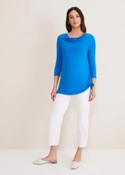 Jazmin Ruched Side Top -Floral Und Chic 303337378 03 jazmin ruched side top