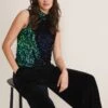 Tasha Sequin Sleeveless Top 2 Tasha Sequin Sleeveless Top -Floral Und Chic 303356693 01 tasha sequin sleeveless top