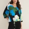 Posey Woven Front Top -Floral Und Chic 303382000 01 posey woven front top