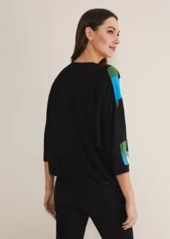 Posey Woven Front Top -Floral Und Chic 303382000 02 posey woven front top