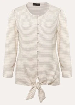 Krissie Textured Tie Front Top -Floral Und Chic 303421543 99 krissie textured tie front top