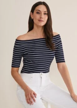 Taylah Striped Bandeau Top