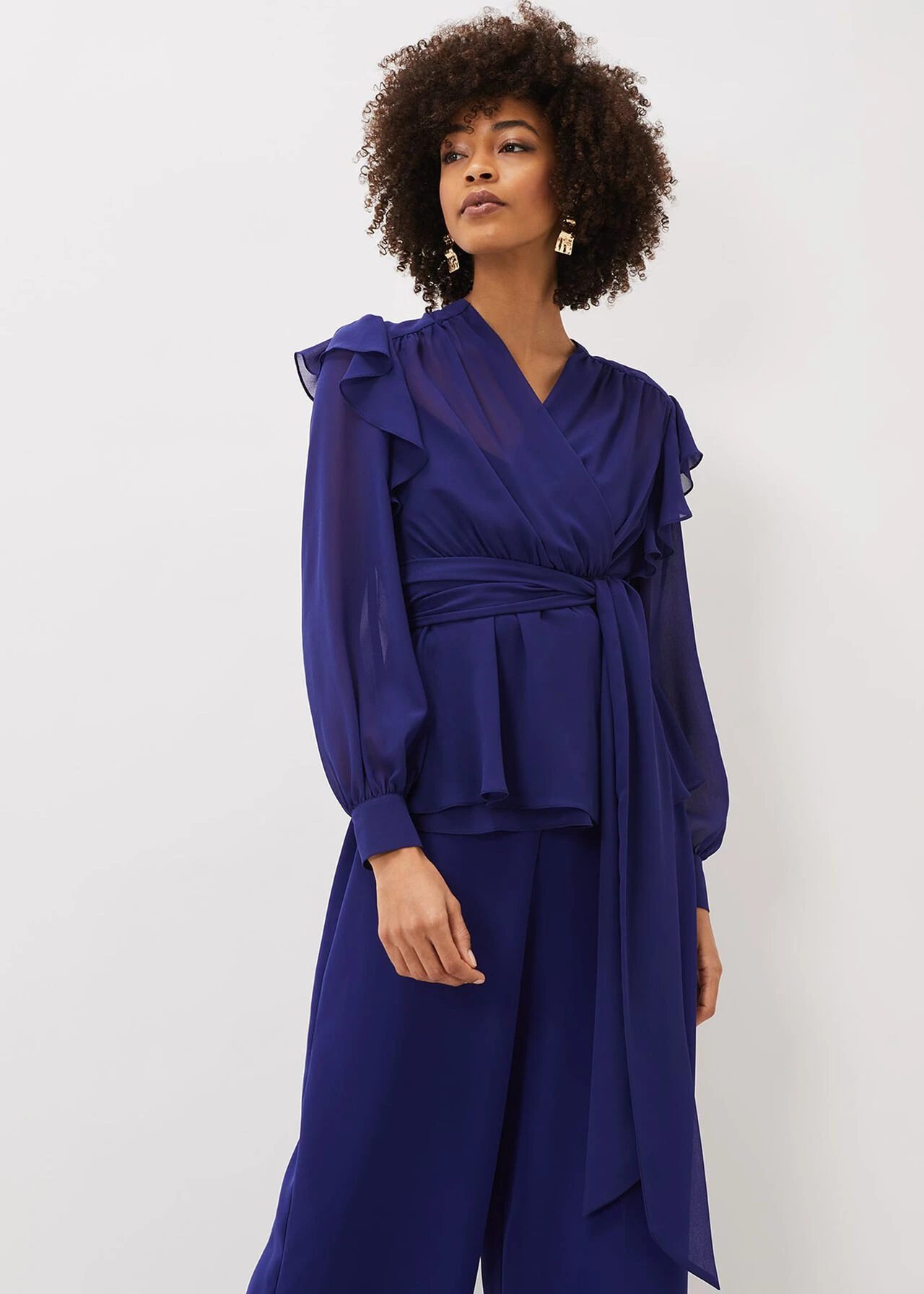 Avril Frill Wrap Co Ord Top 2 Avril Frill Wrap Co Ord Top