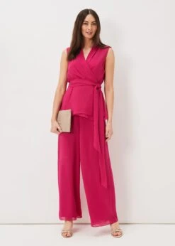 Florentine Sleeveless Wrap Top -Floral Und Chic 502309389 03 florentine sleeveless wrap top