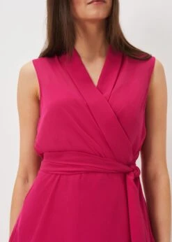 Florentine Sleeveless Wrap Top -Floral Und Chic 502309389 05 florentine sleeveless wrap top